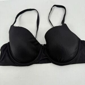 Victoria's Secret Body By Victoria Lined Demi Bra 38C Black Underwire Padded
